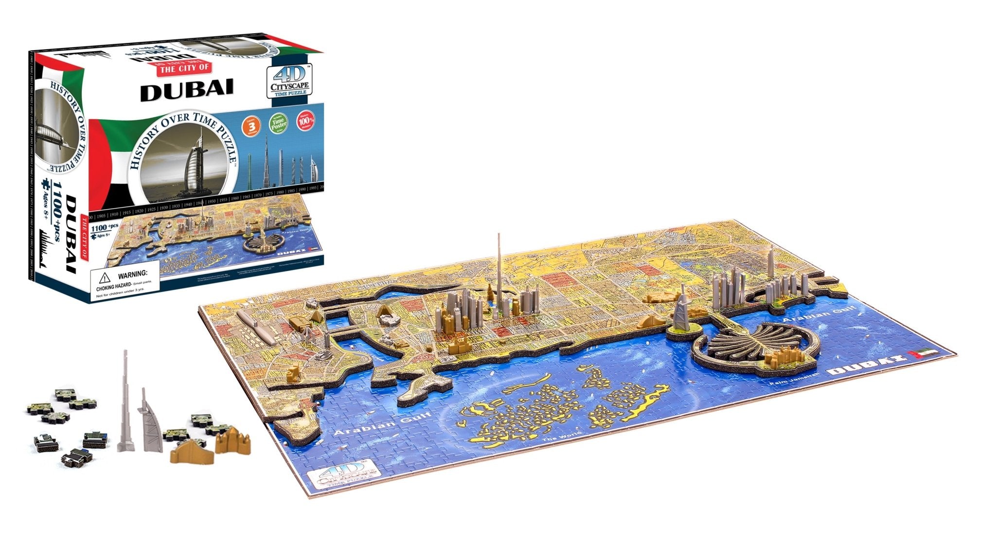 4D Cityscape Dubai Time Puzzle - 4DPuzz - 4DPuzz