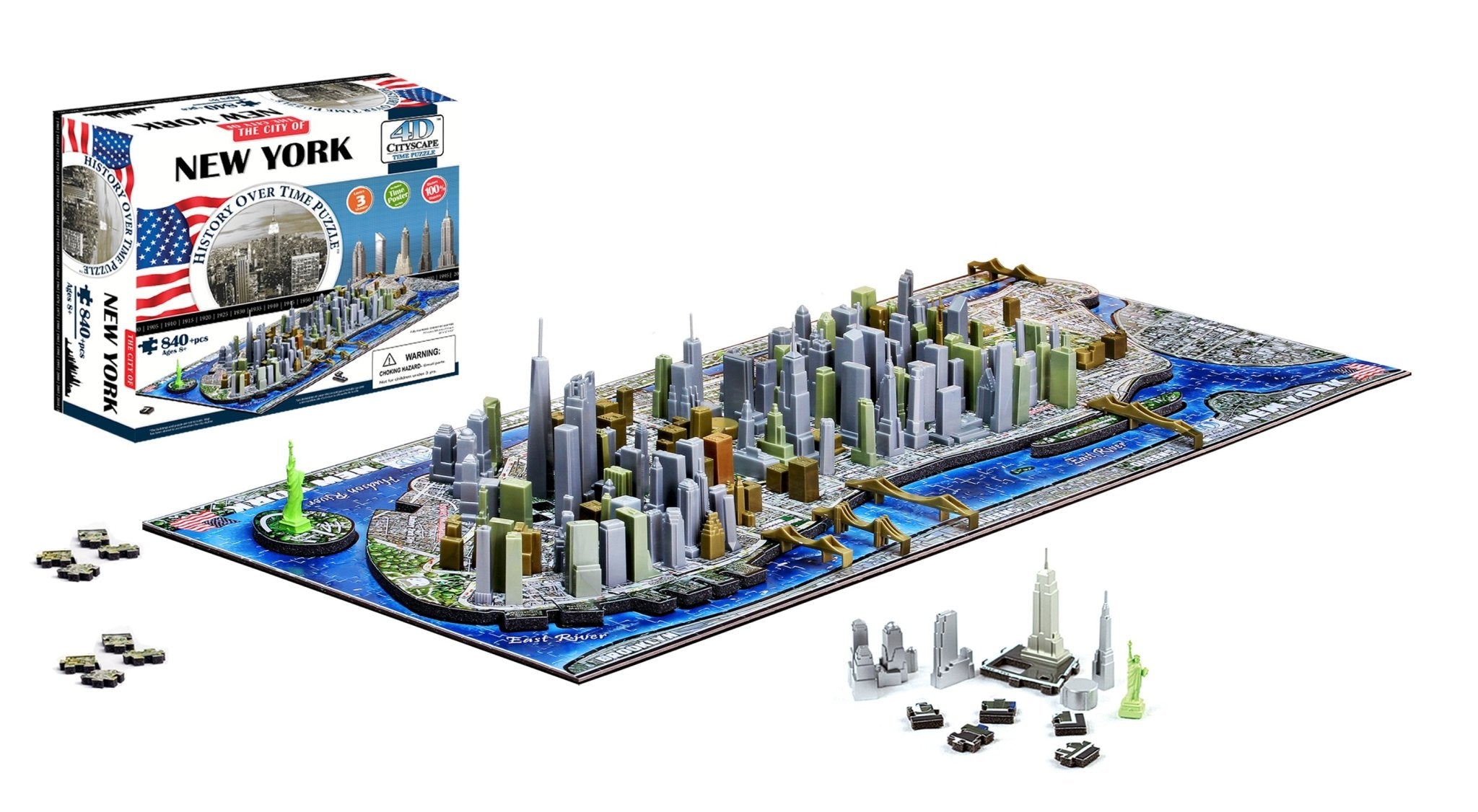 4D Cityscape NEW YORK Time Puzzle - 4DPuzz - 4DPuzz