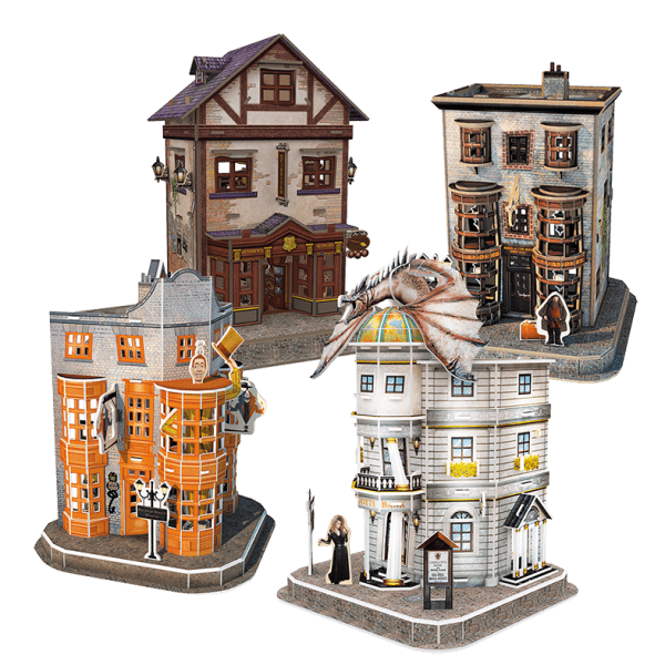 Harry Potter Diagon Alley Paper Model Kit - 4D Puzzle | 4D Cityscape - 4DPuzz