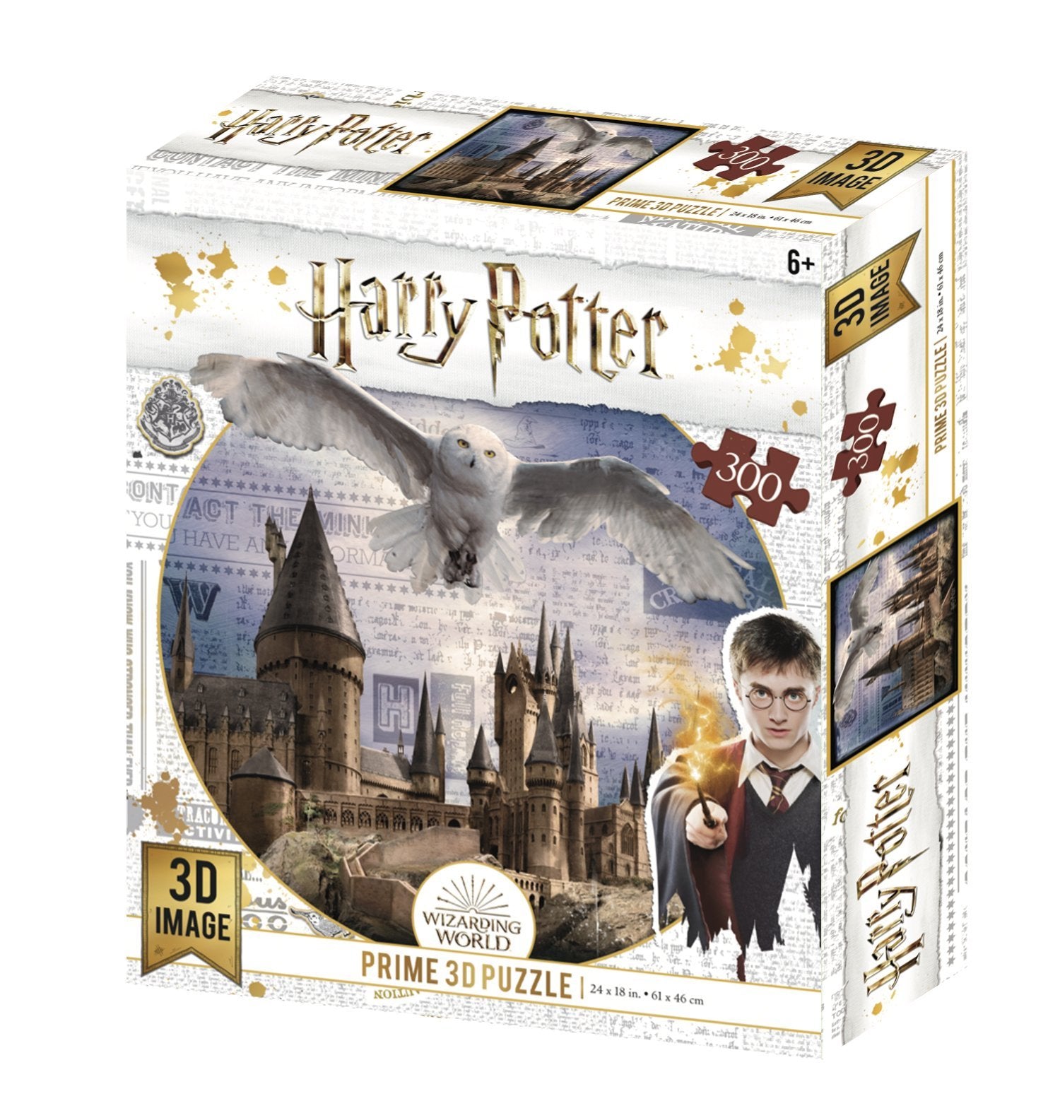 Lenticular 3D Puzzle: Harry Potter Hogwarts Daytime - 4DPuzz - 4DPuzz