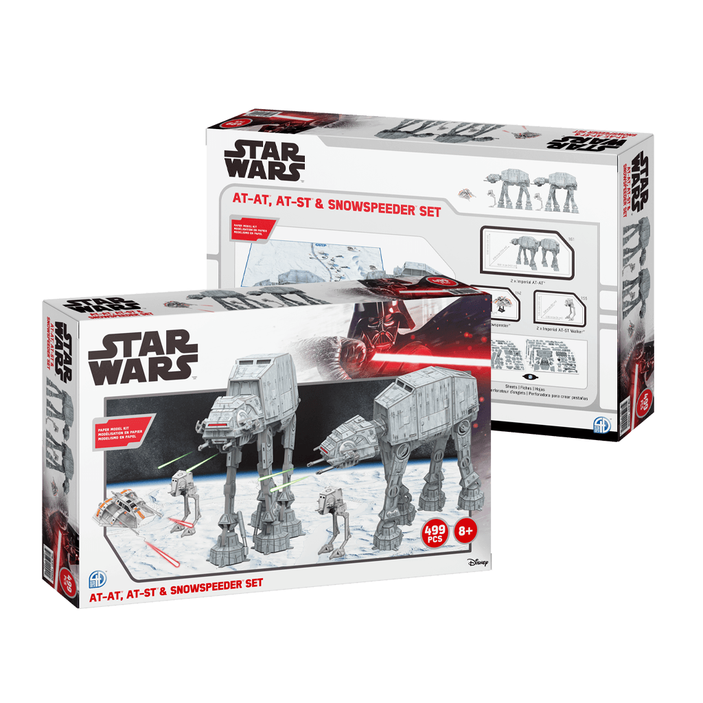 Star Wars AT-AT, AT-ST, Snowspeeder Set4D Puzzle | 4D Cityscape4D Puzz