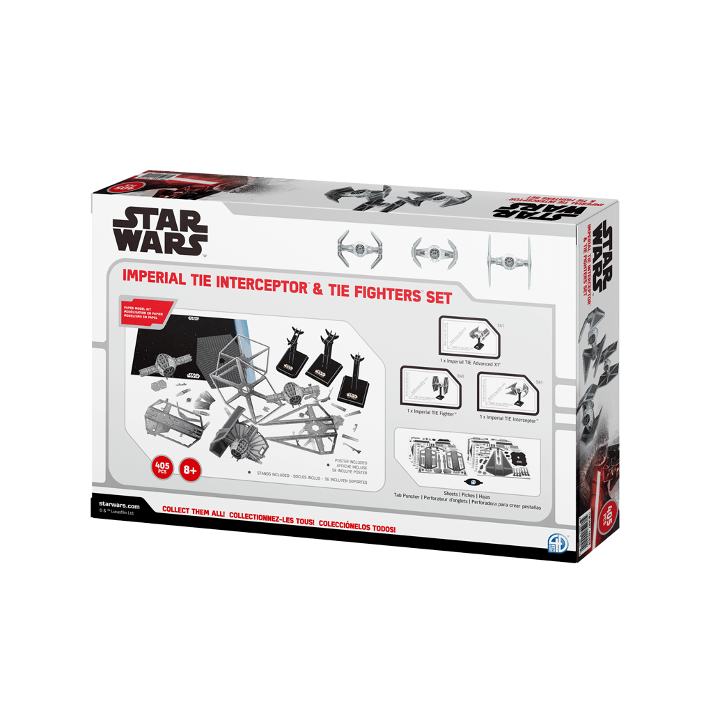 Star Wars Imperial Interceptor & TIE Fighter Set4D Puzzle | 4D Cityscape4D Puzz