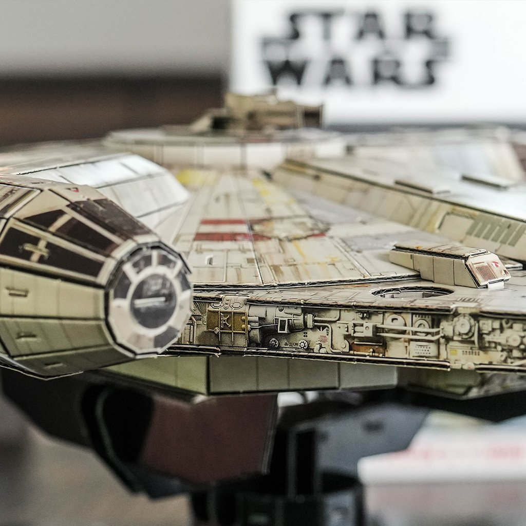 Star Wars Millennium Falcon and X-Wing Star Fighter Set4D Puzzle | 4D Cityscape4D Puzz