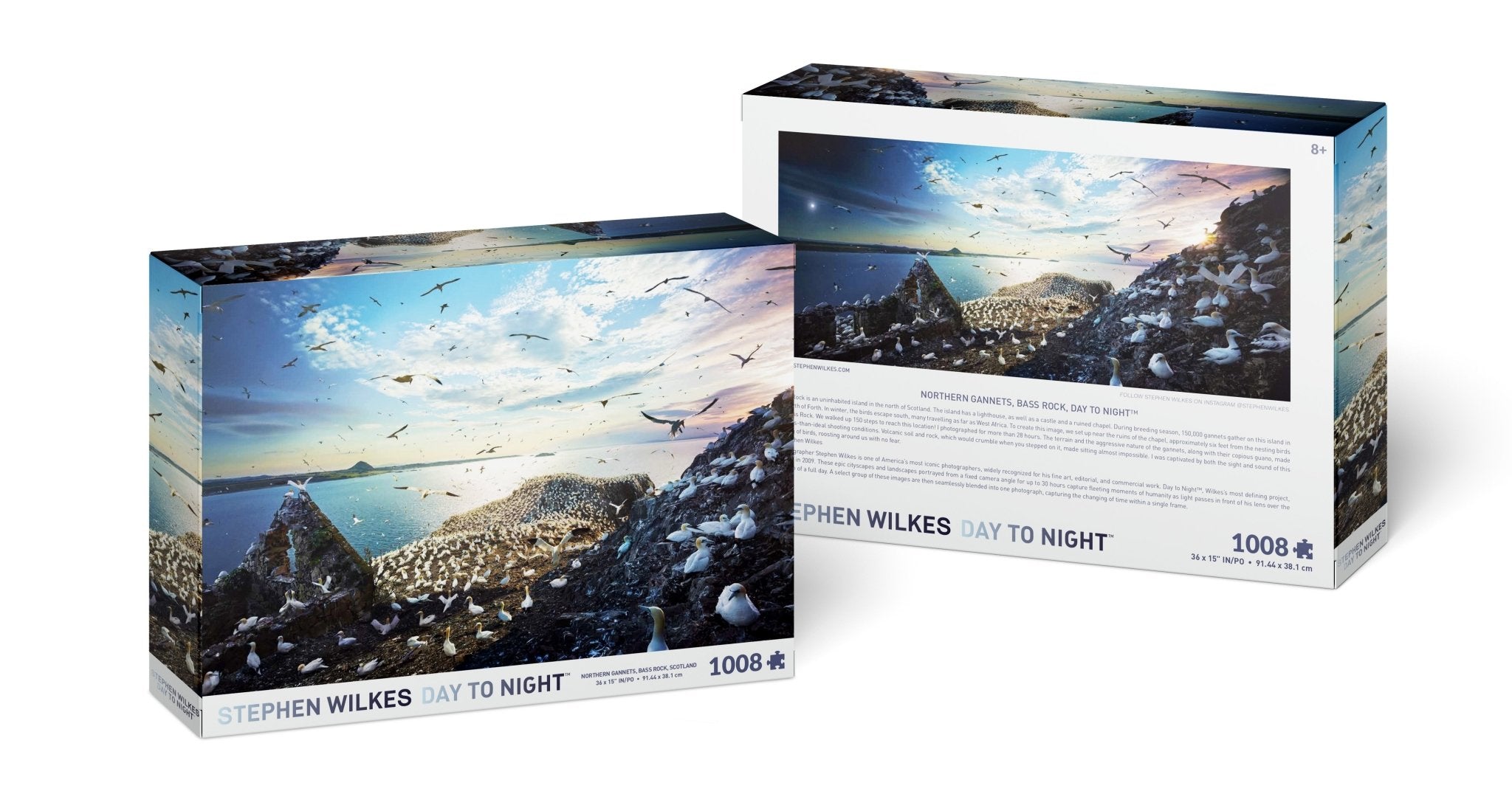 Stephen Wilkes Bass Rock, Scotland, Day to Night™ - 4D Puzzle | 4D Cityscape - 4DPuzz