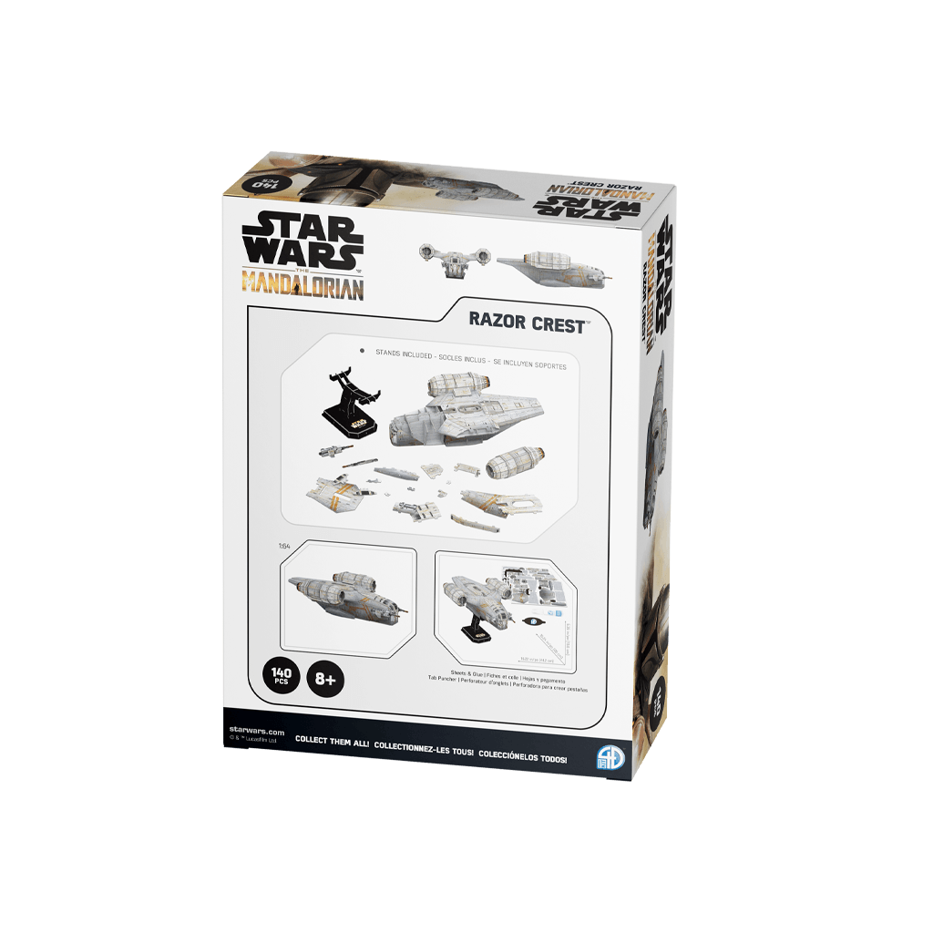 The Mandalorian Razor Crest Paper Model Kit4D Puzzle | 4D Cityscape4D Puzz