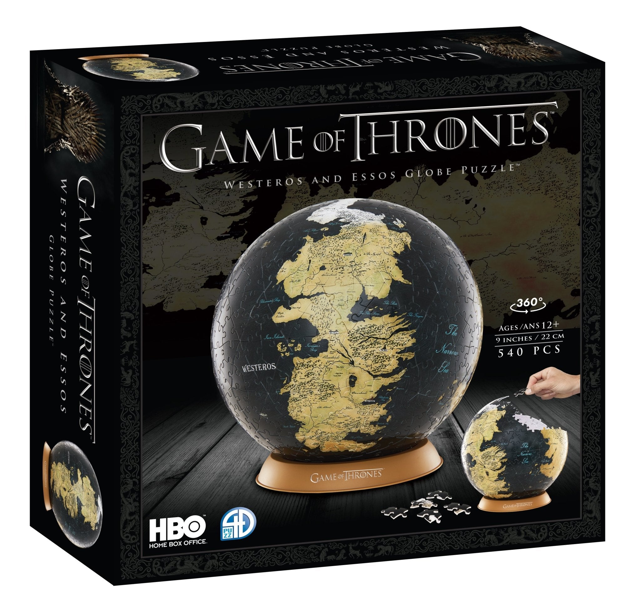 3D Game of Thrones World Globe Puzzle 9" - 4DPuzz - 4DPuzz
