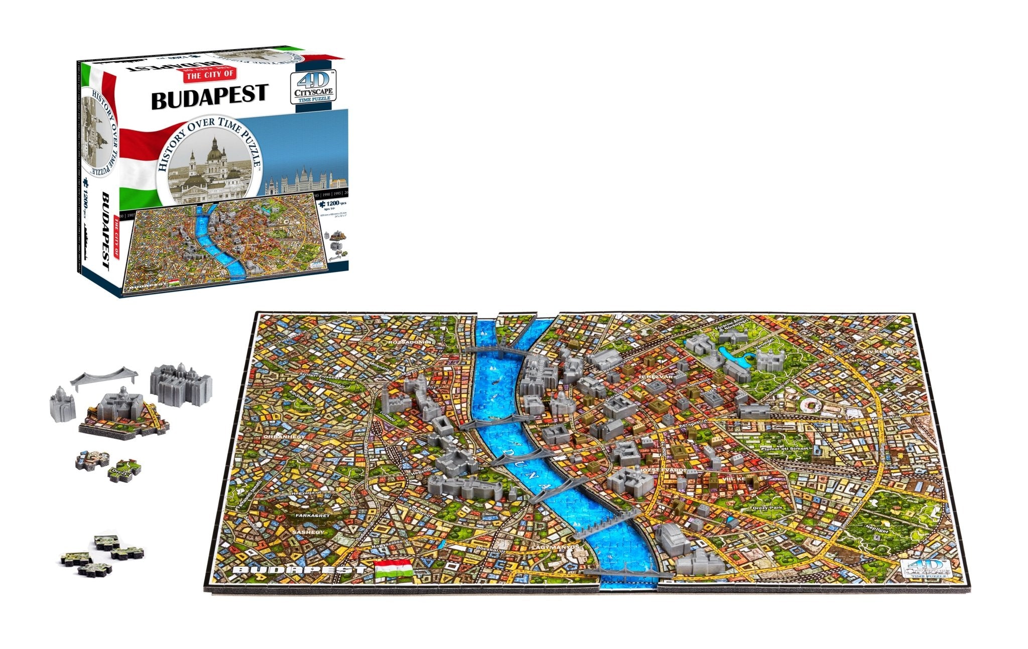 4D Cityscape Budapest Time Puzzle - 4DPuzz - 4DPuzz