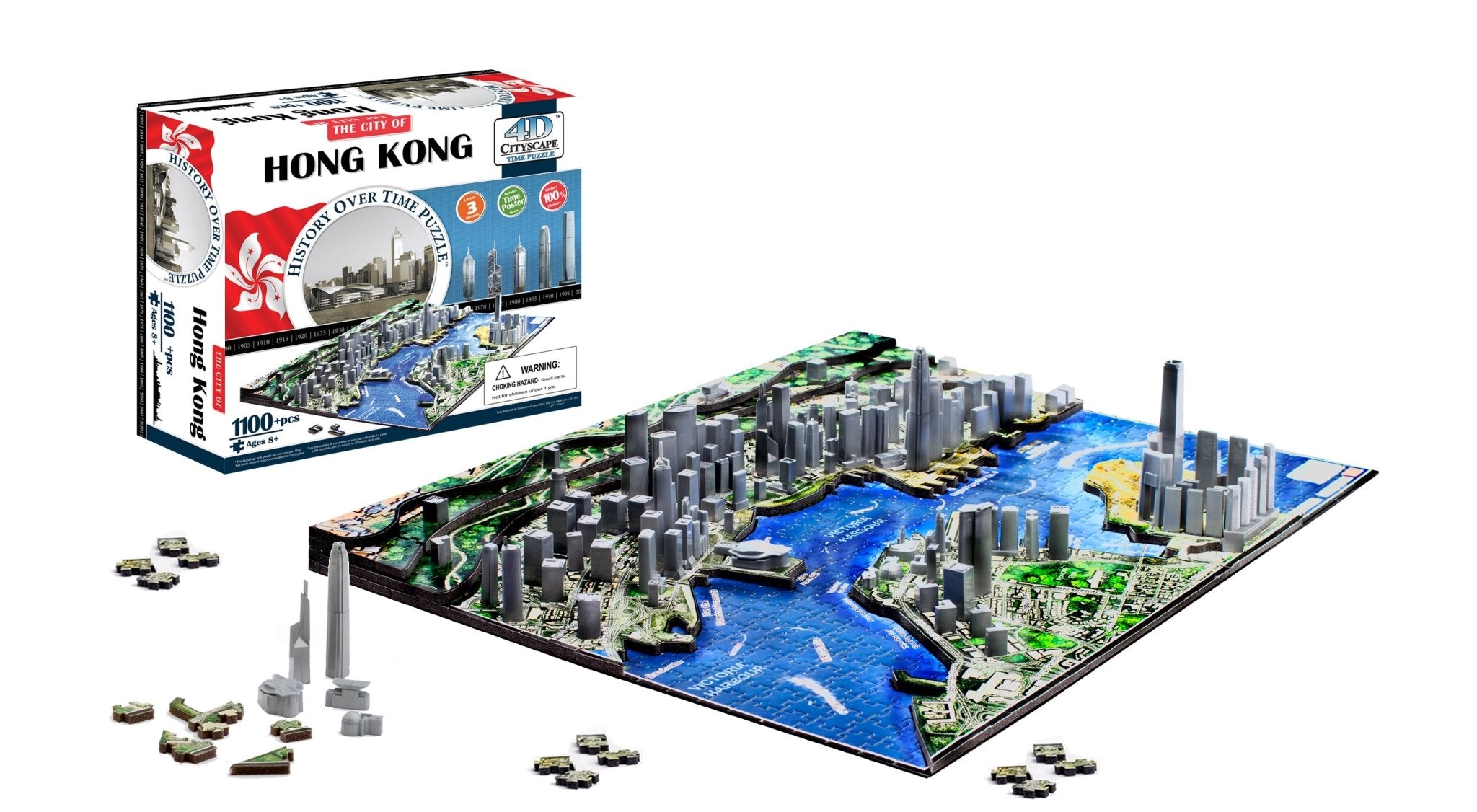 4D Cityscape Hong Kong Time Puzzle - 4DPuzz - 4DPuzz
