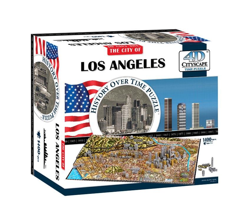 4D Cityscape Los Angeles Time Puzzle - 4DPuzz - 4DPuzz
