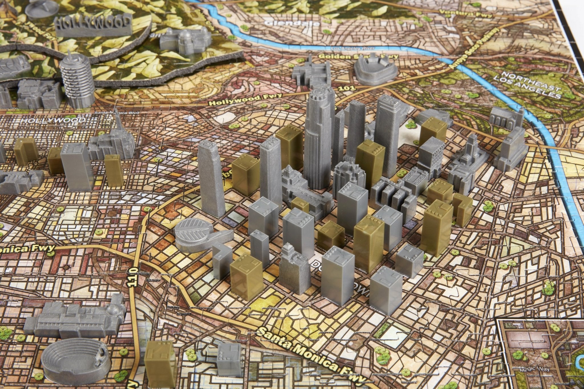 4D Cityscape Los Angeles Time Puzzle - 4DPuzz - 4DPuzz
