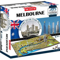 4D Cityscape Melbourne Time Puzzle - 4DPuzz - 4DPuzz