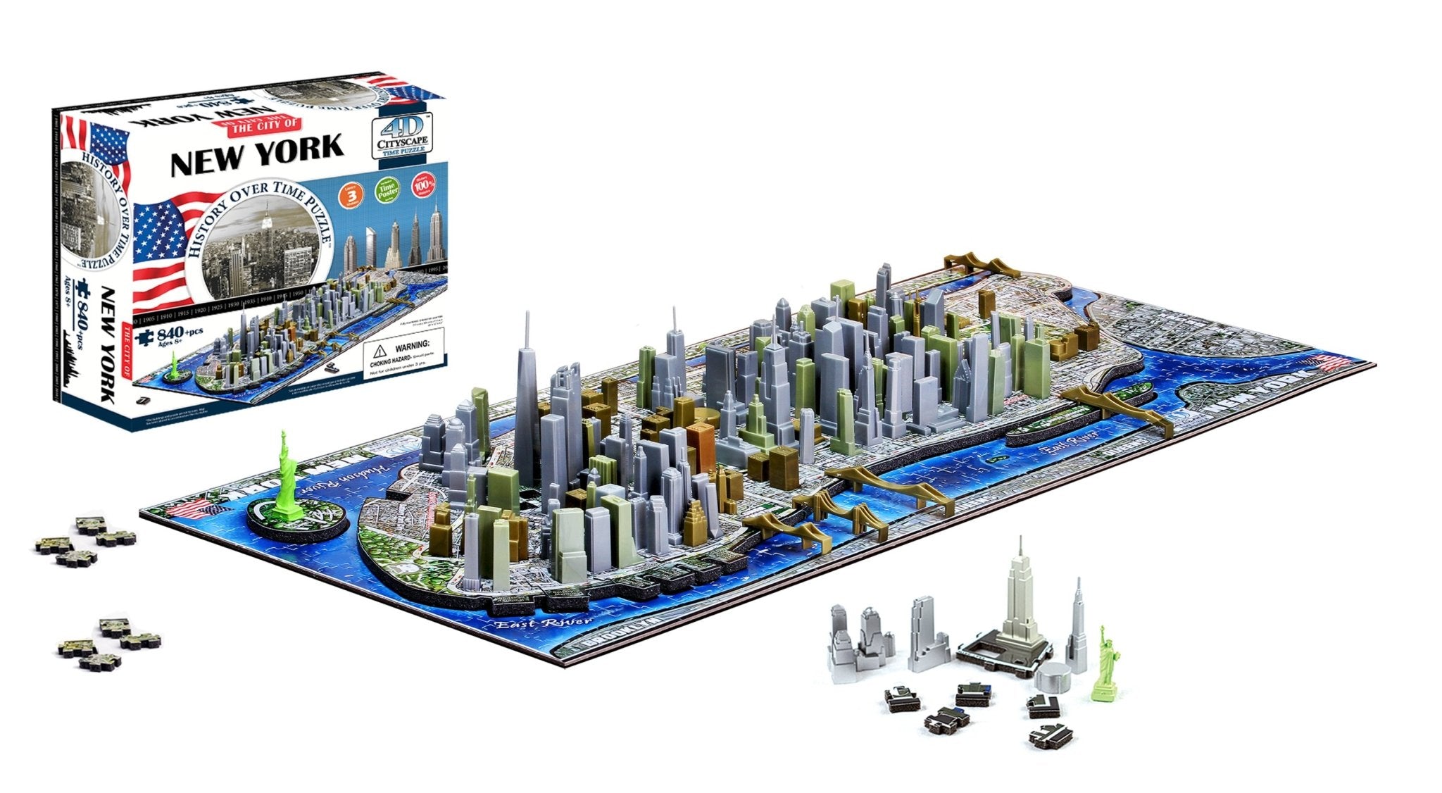 4D Cityscape NEW YORK Time Puzzle - 4DPuzz - 4DPuzz
