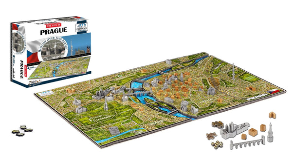 4D Cityscape (40064) - Warsaw, Poland - 1200 pieces puzzle