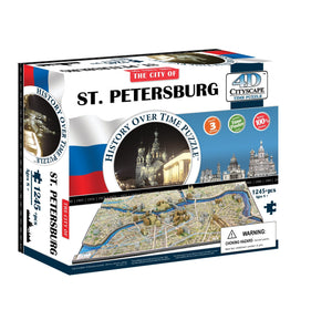 4D Cityscape Saint Petersburg Time Puzzle - 4DPuzz - 4DPuzz