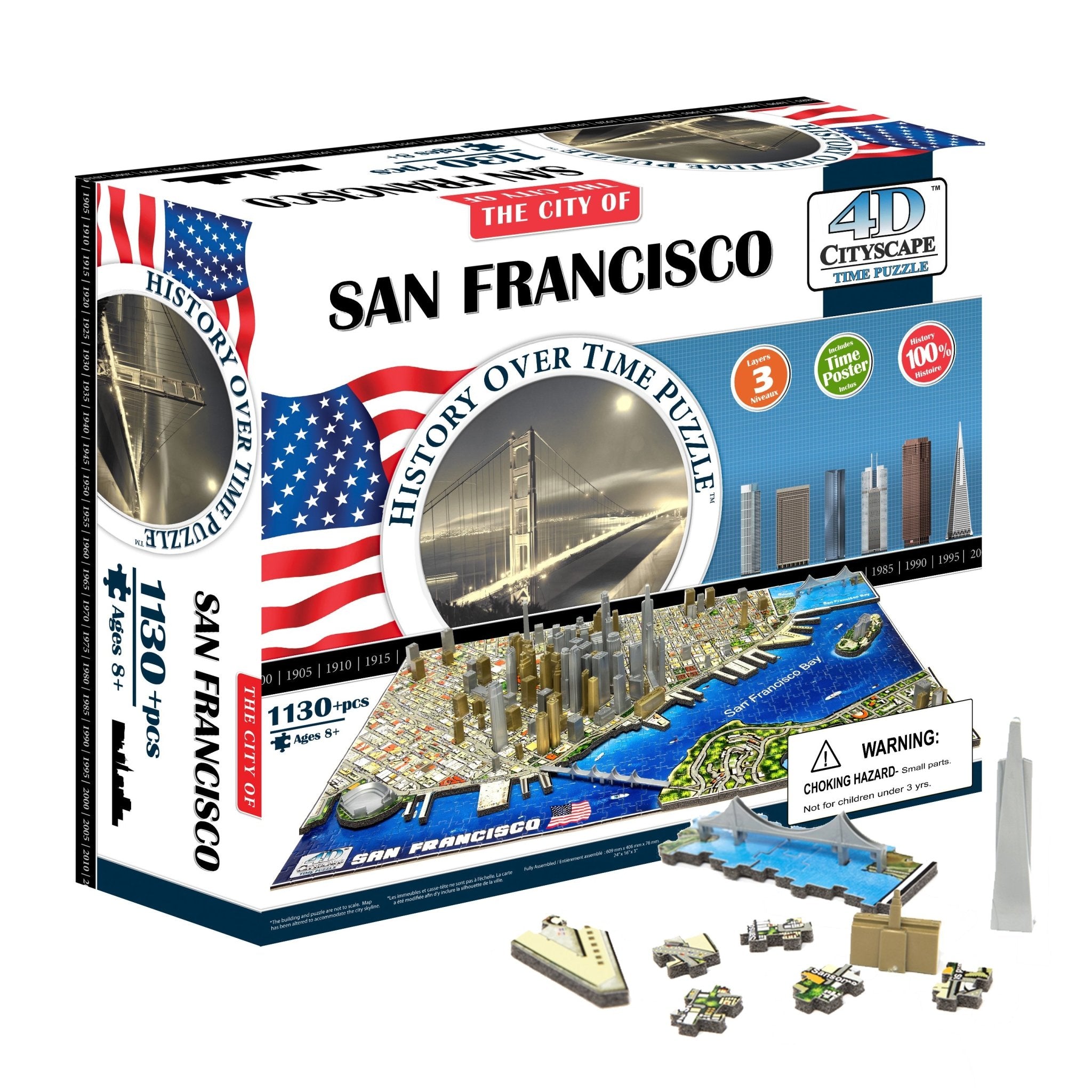 4D Cityscape San Francisco Time Puzzle - 4DPuzz - 4DPuzz

