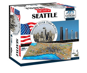 4D Cityscape Seattle Time Puzzle - 4DPuzz - 4DPuzz
