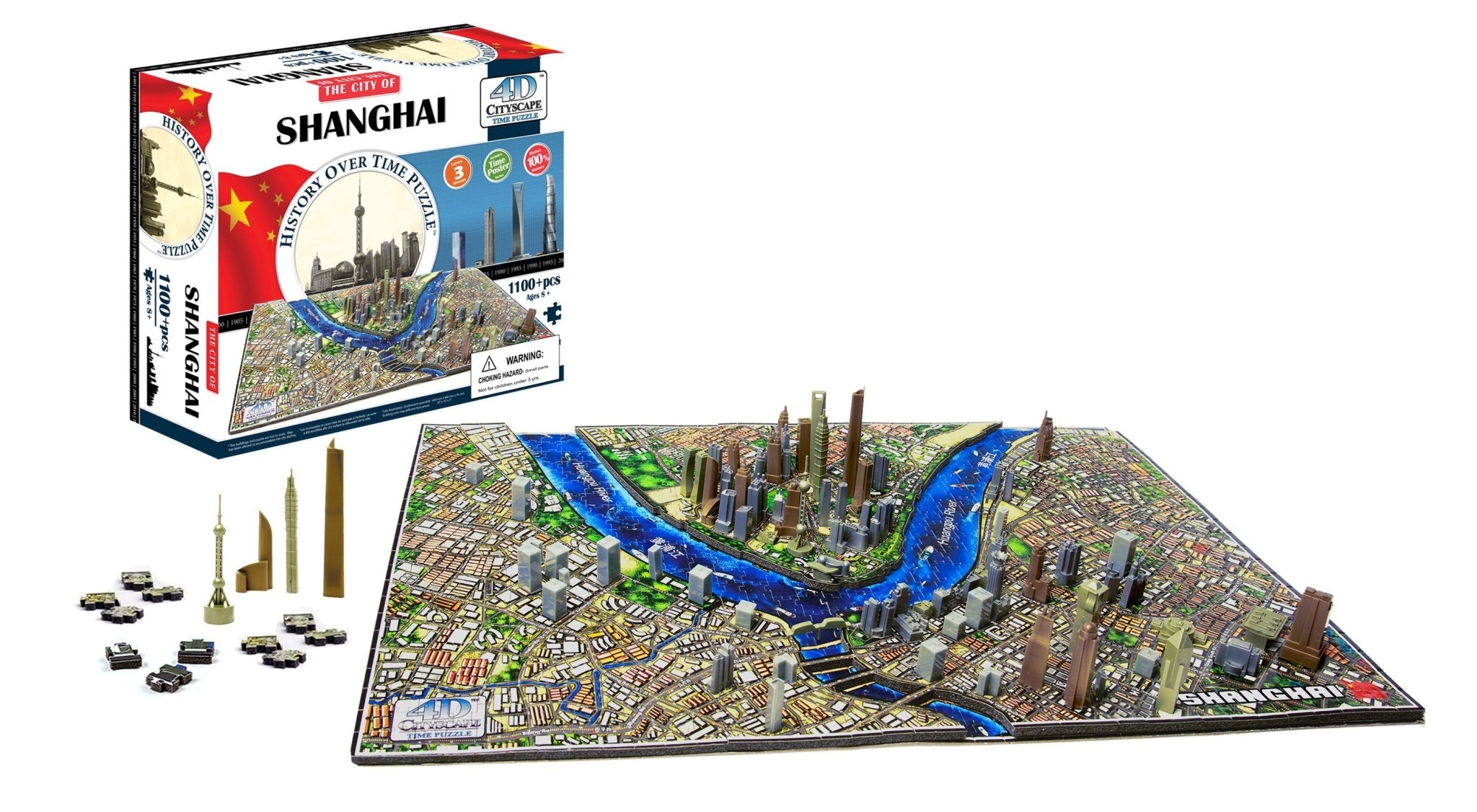 4D Cityscape Shanghai Time Puzzle