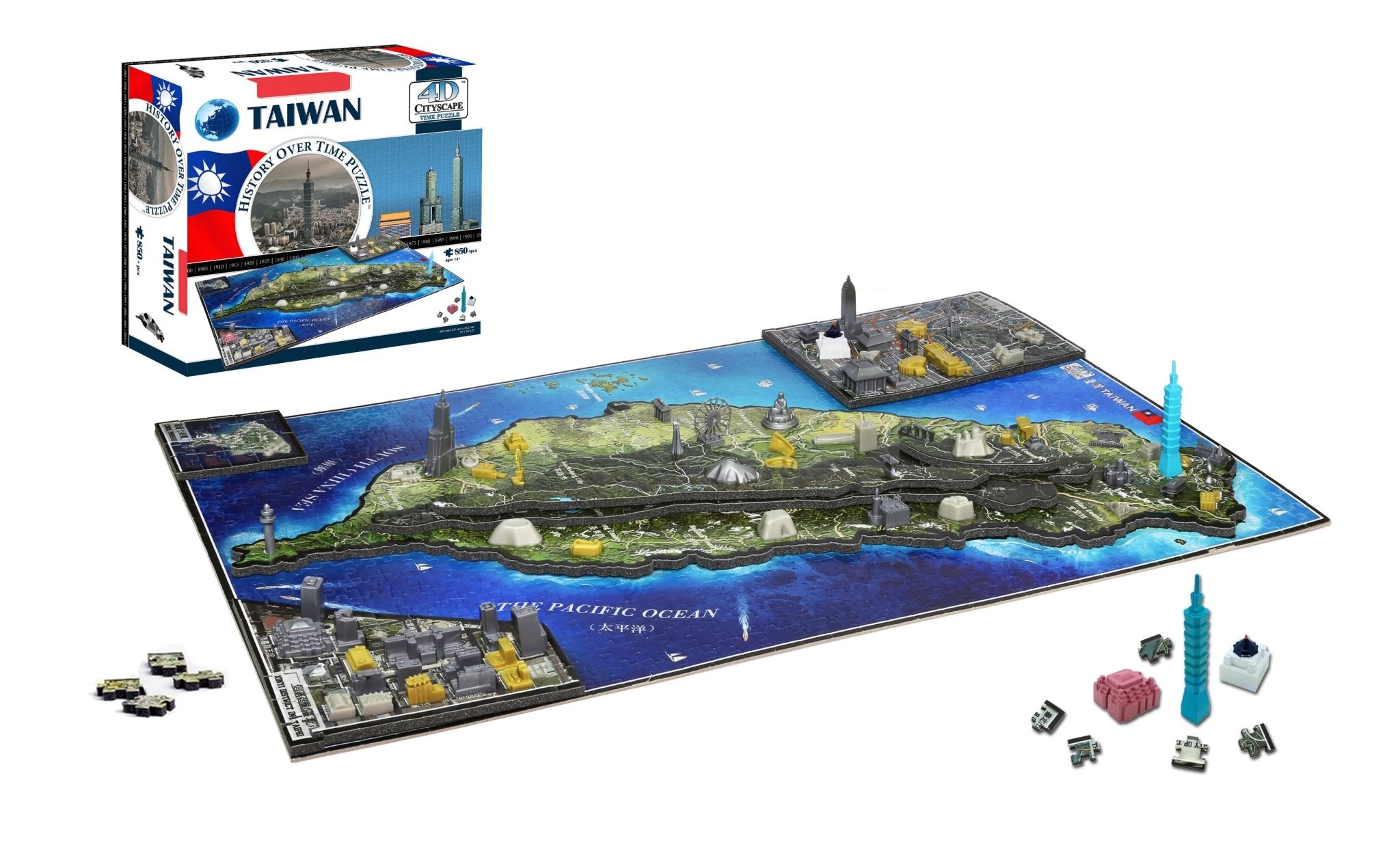 4D Cityscape Taiwan Time Puzzle