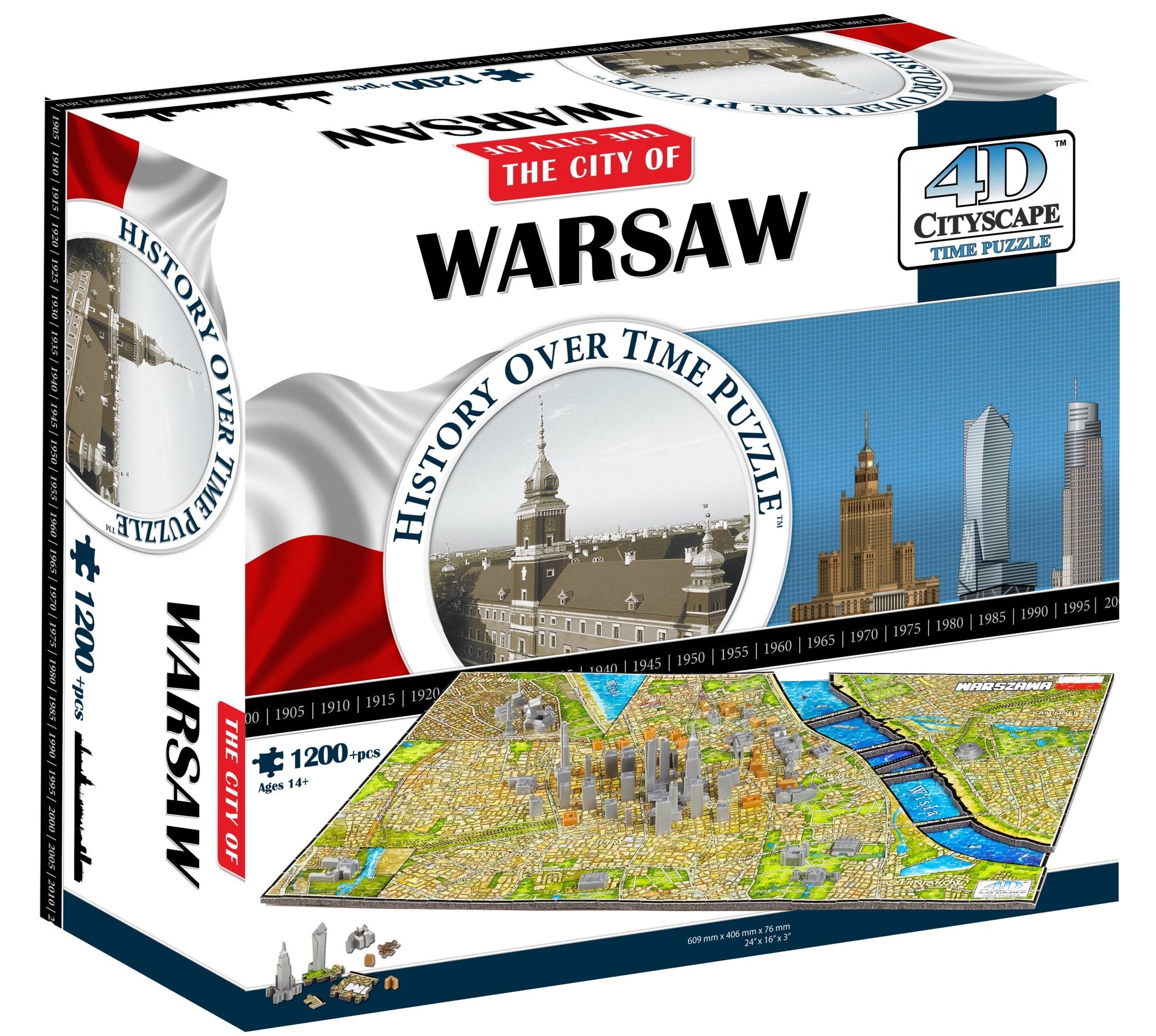 4D Cityscape Warsaw Time Puzzle - 4DPuzz - 4DPuzz
