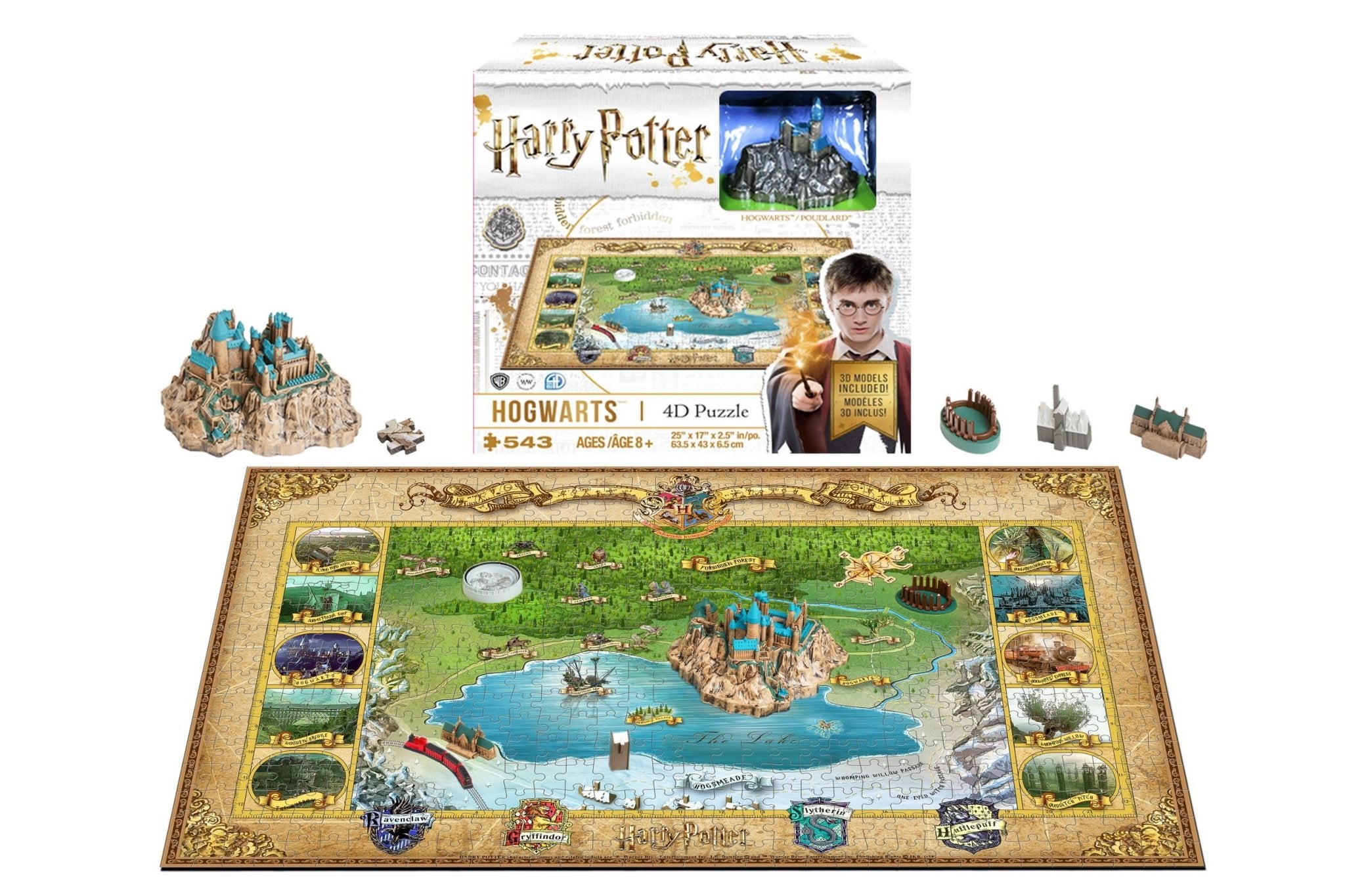 4D Harry Potter Puzzle of Hogwarts (543 PCS) - 4DPuzz - 4DPuzz