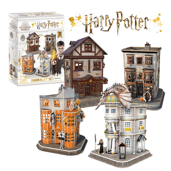 Harry Potter Diagon Alley Paper Model Kit - 4D Puzzle | 4D Cityscape - 4DPuzz