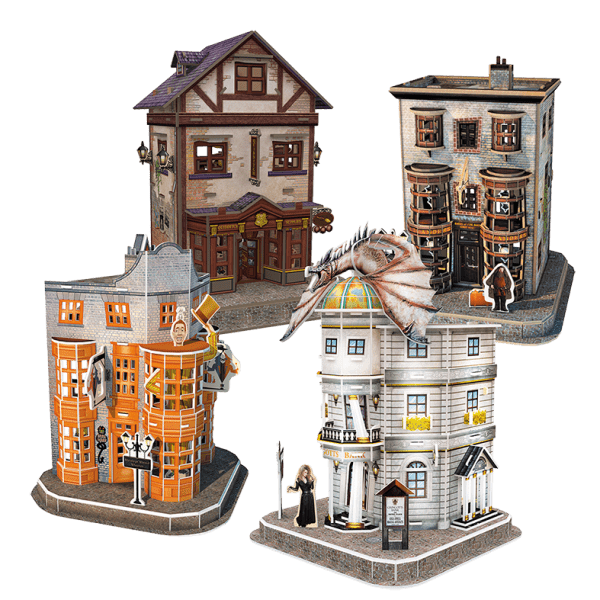 Harry Potter Diagon Alley Paper Model Kit - 4D Puzzle | 4D Cityscape - 4DPuzz

