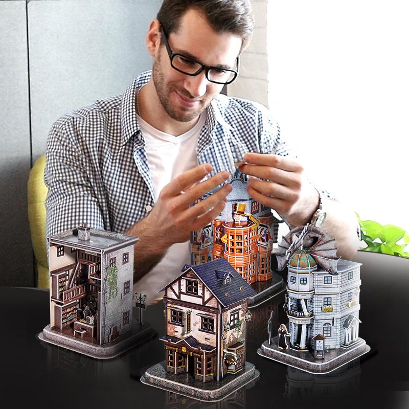 Harry Potter Diagon Alley Paper Model Kit - 4D Puzzle | 4D Cityscape - 4DPuzz
