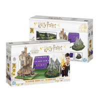 Harry Potter The Burrow, Hagrid's Hut, Knight Bus - 3D Puzzle4D Puzzle | 4D Cityscape4D Puzz