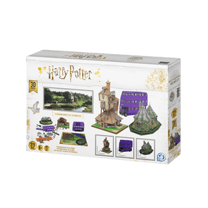 Harry Potter The Burrow, Hagrid's Hut, Knight Bus - 3D Puzzle4D Puzzle | 4D Cityscape4D Puzz