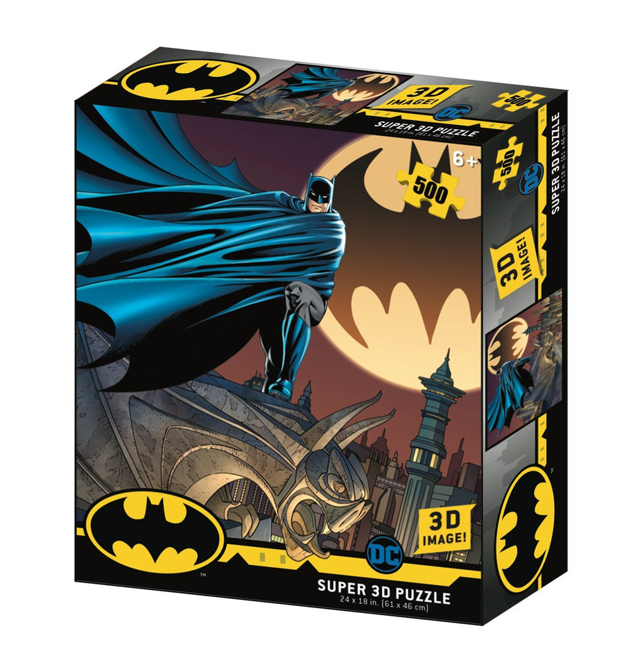 Lenticular 3D Puzzle: Bat Signal | 4D Puzzle | 4D Cityscape