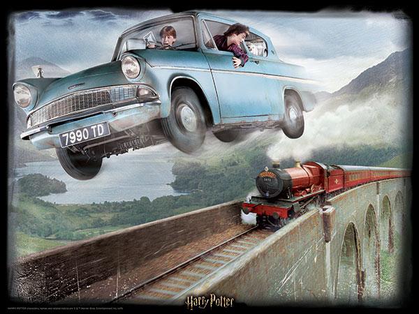 Lenticular 3D Puzzle: Harry Potter Ford Anglia - 4DPuzz - 4DPuzz
