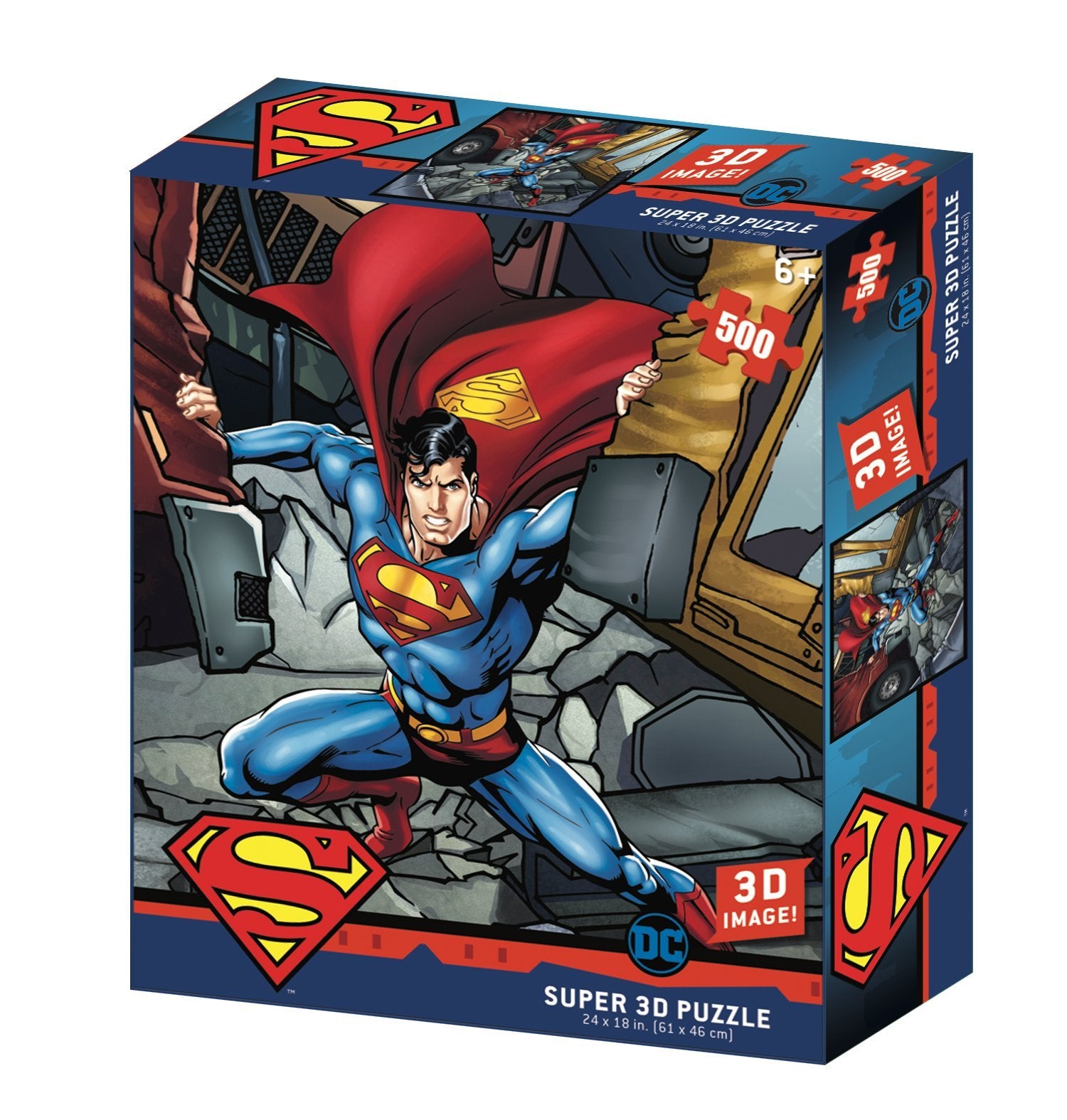 Lenticular 3D Puzzle: Superman Strength - 4DPuzz - 4DPuzz

