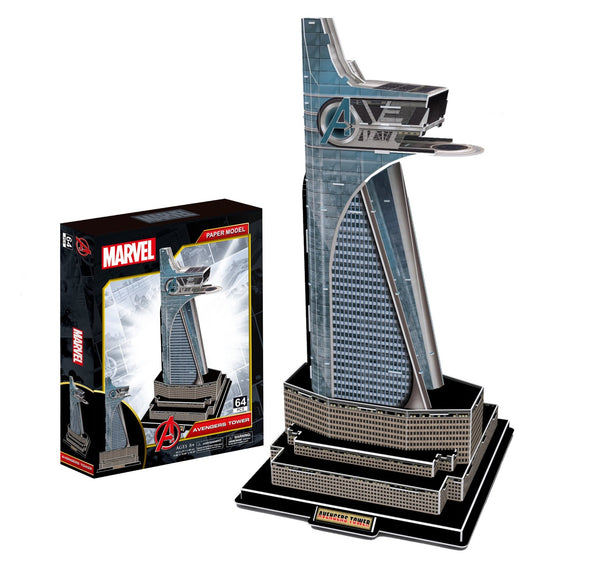 Marvel Avengers Tower Model Kit - 4D Puzzle | 4D Cityscape | Collectible Puzzles - 4DPuzz