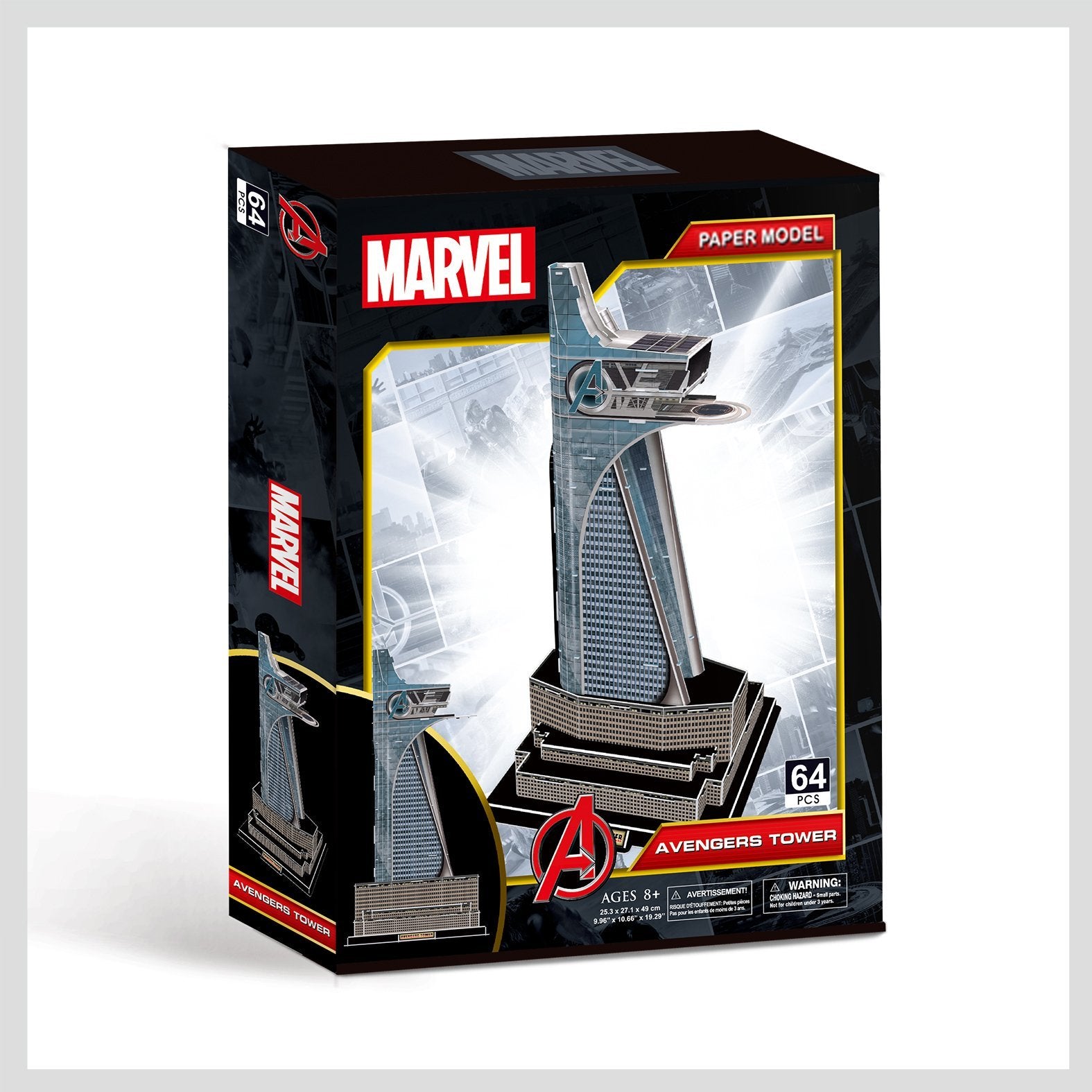 Marvel Avengers Tower Model Kit - 4D Puzzle | 4D Cityscape | Collectible Puzzles - 4DPuzz
