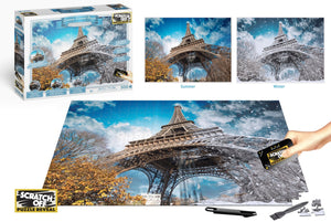 Scratch OFF Seasons Puzzle: Eiffel Tower - 4DPuzz - 4DPuzz
