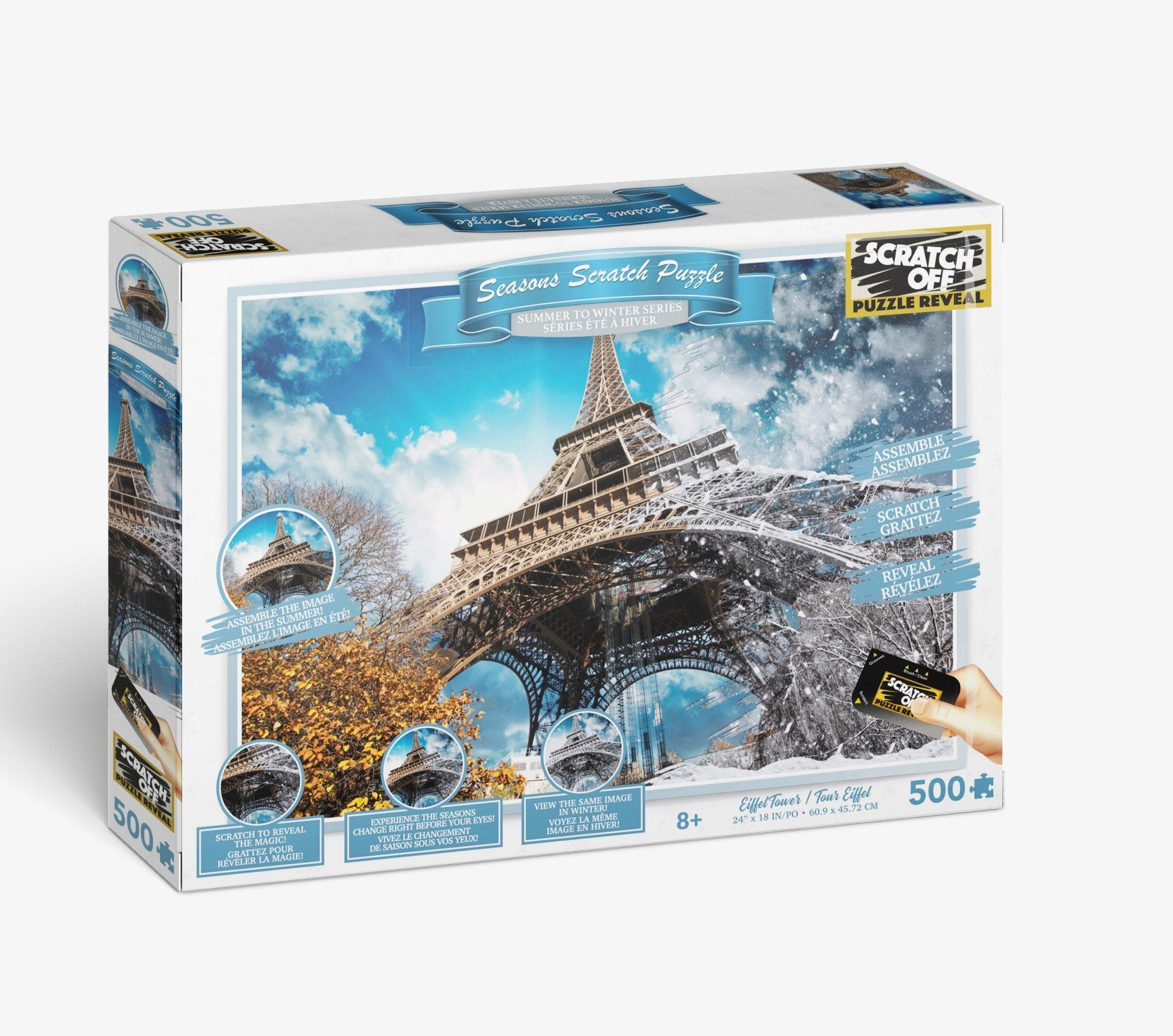 Scratch OFF Seasons Puzzle: Eiffel Tower - 4DPuzz - 4DPuzz