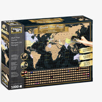 Scratch OFF Travel Puzzle : World Map - 4DPuzz - 4DPuzz