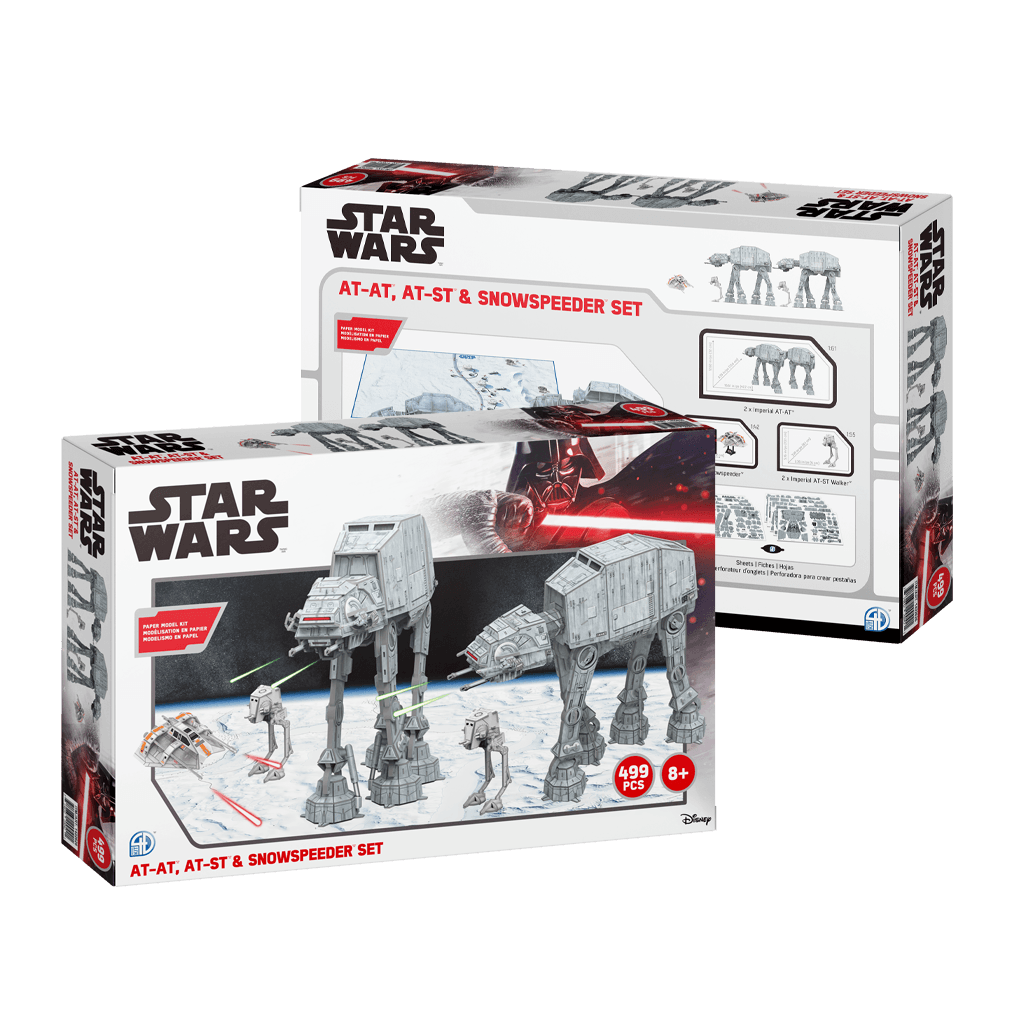 Star Wars AT-AT, AT-ST, Snowspeeder Set4D Puzzle | 4D Cityscape4D Puzz
