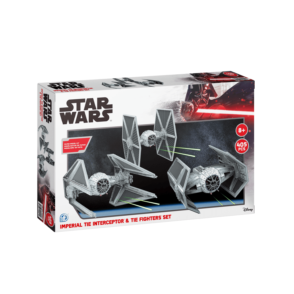 Star Wars Imperial Interceptor & TIE Fighter Set4D Puzzle | 4D Cityscape4D Puzz
