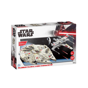 Star Wars Millennium Falcon and X-Wing Star Fighter Set4D Puzzle | 4D Cityscape4D Puzz