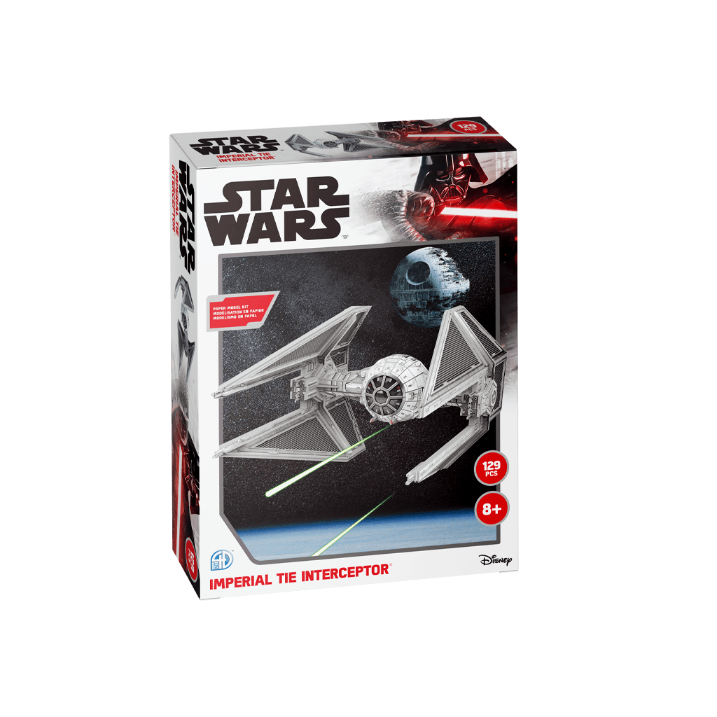 Star Wars TIE/IN Interceptor Fighter Paper Model Kit4D Puzzle | 4D Cityscape4D Puzz
