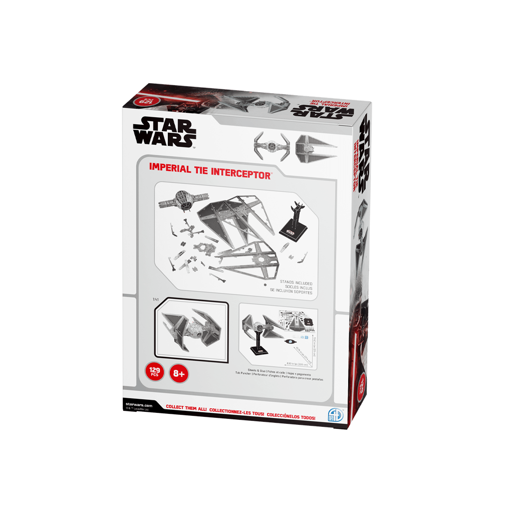 Star Wars TIE/IN Interceptor Fighter Paper Model Kit4D Puzzle | 4D Cityscape4D Puzz
