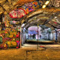 Urban Art Graffiti - Banksy Tunnel - 4D Puzzle | 4D Cityscape - 4DPuzz