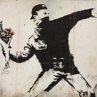 Banksy Puzzle - Urban Art Graffiti - Flower Thrower - 4D Puzzle | 4D Cityscape - 4DPuzz