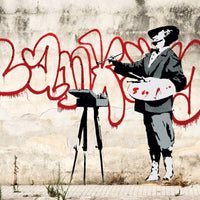 Banksy Puzzle - Urban Art Graffiti - Graffiti Painter / Velasquez - 4D Puzzle | 4D Cityscape - 4DPuzz