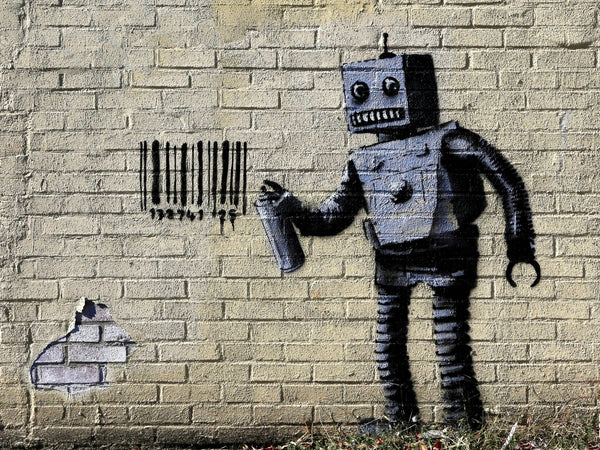 Banksy Puzzle - Urban Art Graffiti - Tagging Robot - 4D Puzzle | 4D Cityscape - 4DPuzz